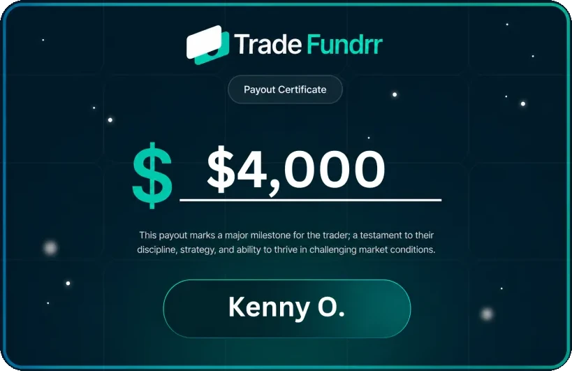 Original TradeFundrr payout certificate 1